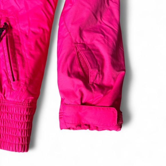 Spyder Size 16 Neon Pink Ski Jacket Puffer Coat Hooded - Picture 16 of 16